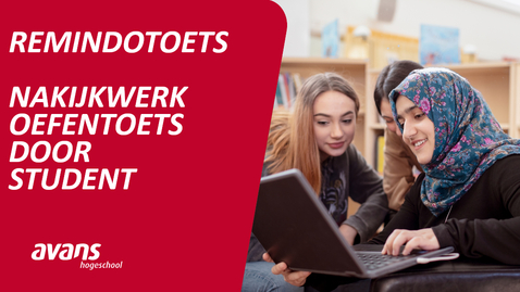Thumbnail for RemindoToets nakijkwerk oefentoets door student