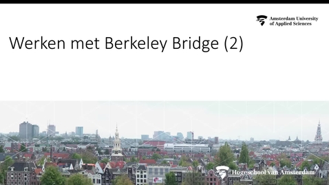Thumbnail for Werken met Berkeley deel 2