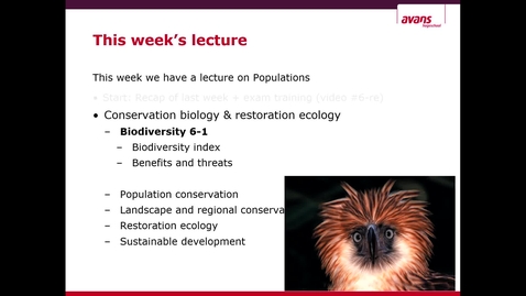 Thumbnail for Ecology  Lecture 6 Conservation&amp;restoration: biodiversity index