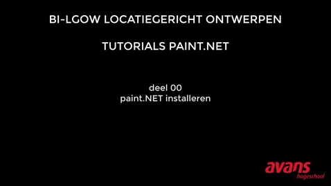Thumbnail for deel 00_paint.NET installeren