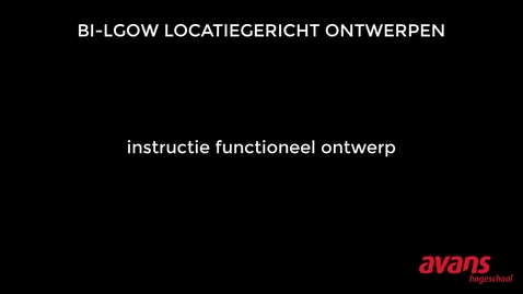 Thumbnail for Instructie functioneel ontwerp
