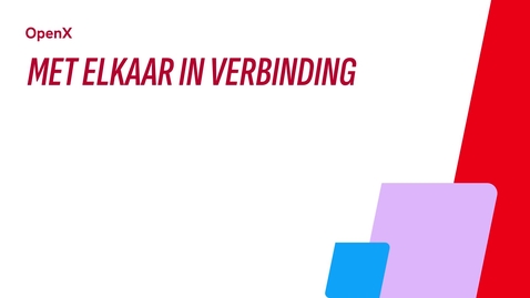 Thumbnail for Open X - Met elkaar in verbinding