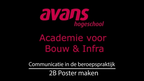 Thumbnail for ABI Communicatie 2B: Poster maken