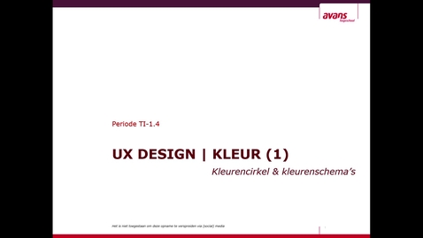 Thumbnail for TI-1.4  - UXD - WS3  - Kleur 1