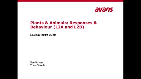 Thumbnail for Ecology Lecture 2A-3 Plant response and behavior