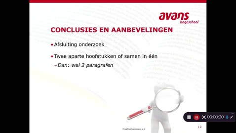 Thumbnail for Conclusies en aanbevelingen schrijven Avans ADGO 2020