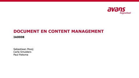 Thumbnail for Document en Content Management Col 2 Zaakgericht Werken