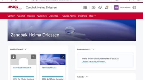 Thumbnail for Brightspace Mededeling met voorwaarden