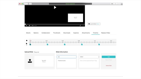 Thumbnail for Mymedia - Hoofdstukken en presentatie slides toevoegen [Eng Subs]