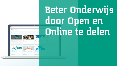 Thumbnail for Beter onderwijs door open en online te delen