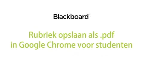 Thumbnail for Blackboard - Rubriek opslaan als .pdf voor studenten