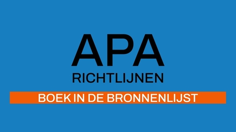 Thumbnail for 4/7 APA-richtlijnen 7e ed: Boek