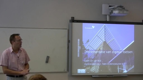 Thumbnail for SURF - Implementatie van Digitale Toetsen (Geert van der Wijk 19-09-14)