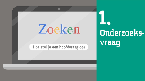 Thumbnail for 1/6 Zoekplan informatievaardigheden : onderzoeksvraag